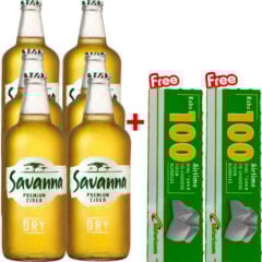 Savanna Dry Cider 6 Pack + Free Ksh100 Safaricom Airtime