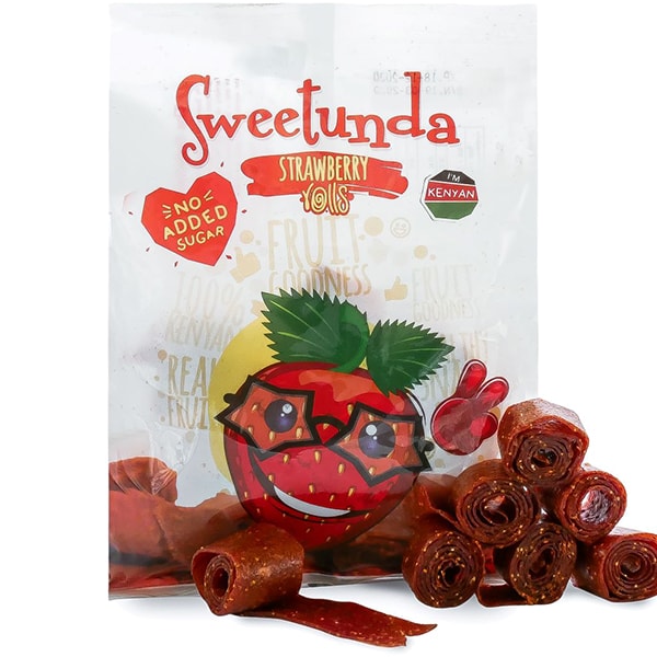 Sweetunda Strawberry Rolls 100g