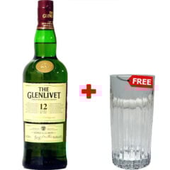 Glenlivet 12-Year-Old 750ml + 1 Free Glenlivet Gift Glass