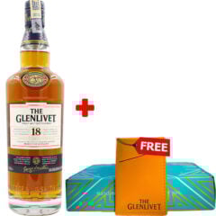 Glenlivet 18 Year Old 700ml + The Glenlivet Wallet Card Holder Fem