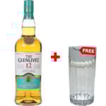 Glenlivet 12-Year-Old Double Oak 1L + 1 Free Glenlivet Gift Glass