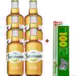 Savanna 0.0 Cider 6 Pack + Free Ksh100 Safaricom Airtime