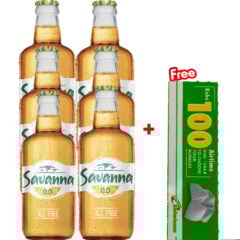 Savanna 0.0 Cider 6 Pack + Free Ksh100 Safaricom Airtime