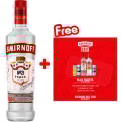 Smirnoff Vodka 750ml + 1 Free Unleash Your Edge Fiesta Ticket