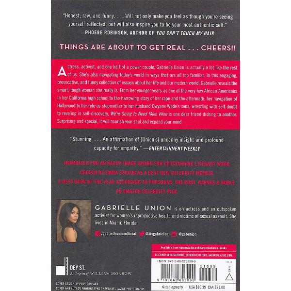 We're Going to Need More Wine by Gabrielle Union, Hardcover